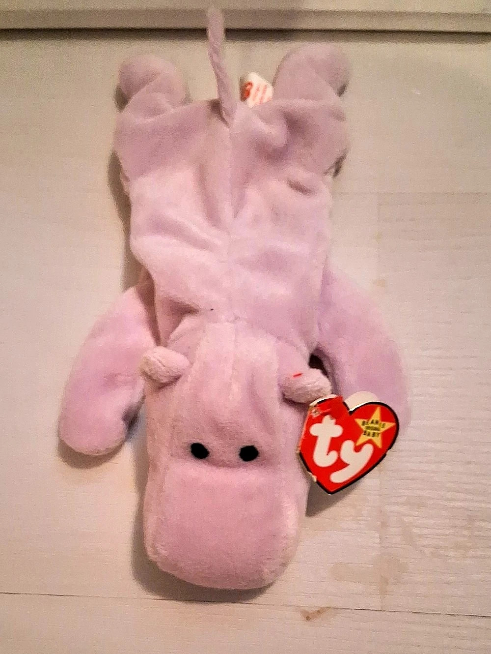 Ty Happy the Hippo Pink Plush